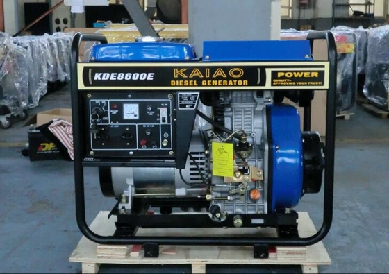 กระบอกสูบ 1 ลิตร 6kw เปิดเครื่องกำเนิดไฟฟ้าดีเซล 3000 รอบต่อนาทีประหยัดน้ำมัน
