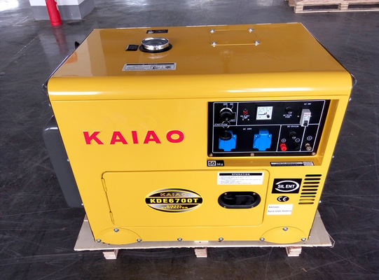 Single Phase Key Start Silent Small Diesel Generators 2KW - 10KW AC KDE6500T