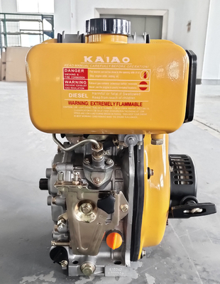 4hp Ka170f เครื่องยนต์ดีเซล Kaiao สีเหลือง