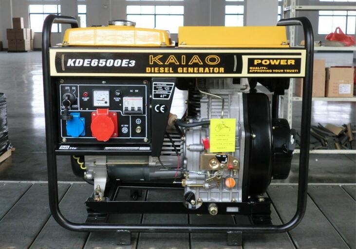 เครื่องกำเนิดไฟฟ้าดีเซลเปิดโล่ง 4 จังหวะด้วยถังเชื้อเพลิง 12.5 ลิตร