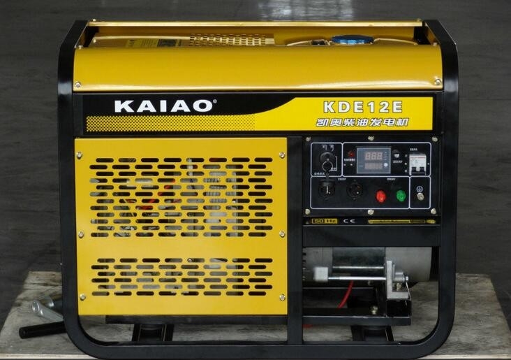 3000 rpm Double Cylinder เครื่องกำเนิดไฟฟ้าดีเซลขนาด 10Kw เครื่องกำเนิดไฟฟ้าดีเซลแบบเปิด