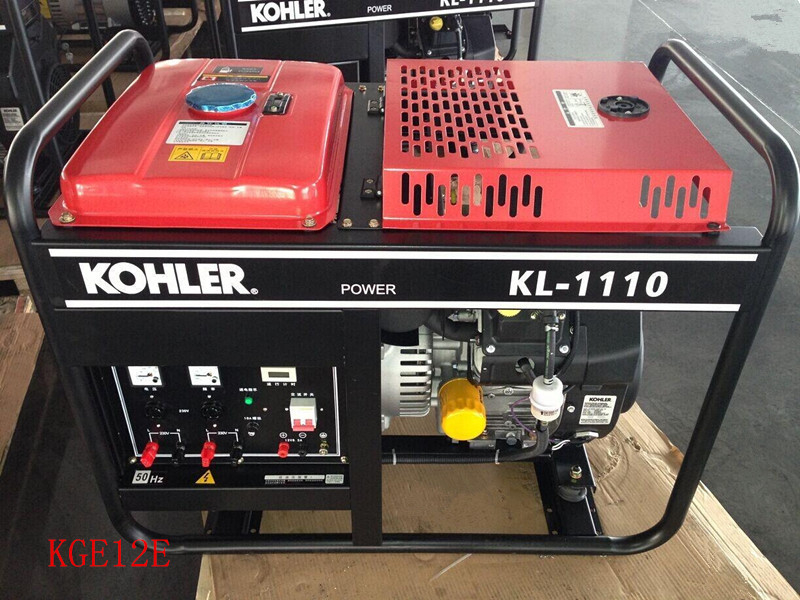 เปิดกรอบ เครื่องผลิตพลังงานเบนซิน 10KW พร้อม 2 กระบอก 995*630*790มม.